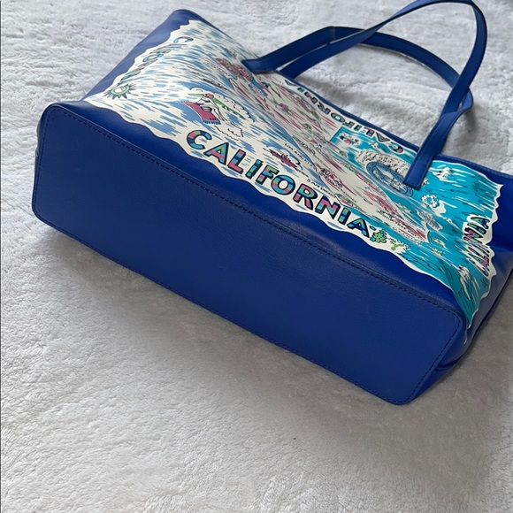 Blue California Map Tote Bag - Picture 3 of 5